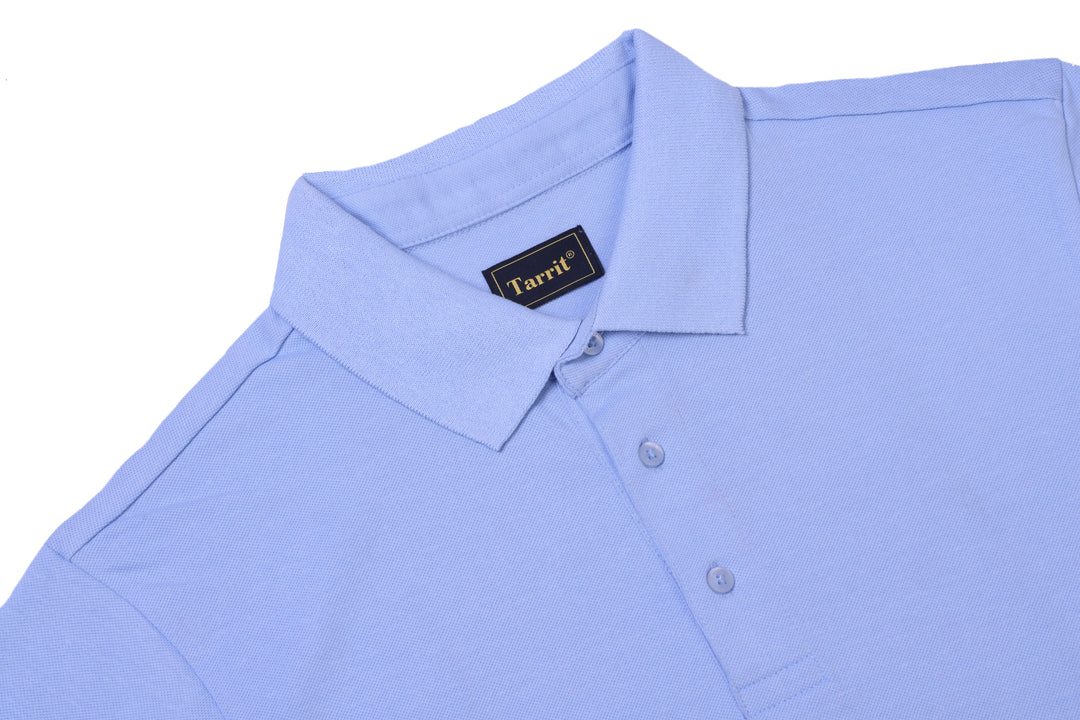 Men's sky blue polo t-shirt