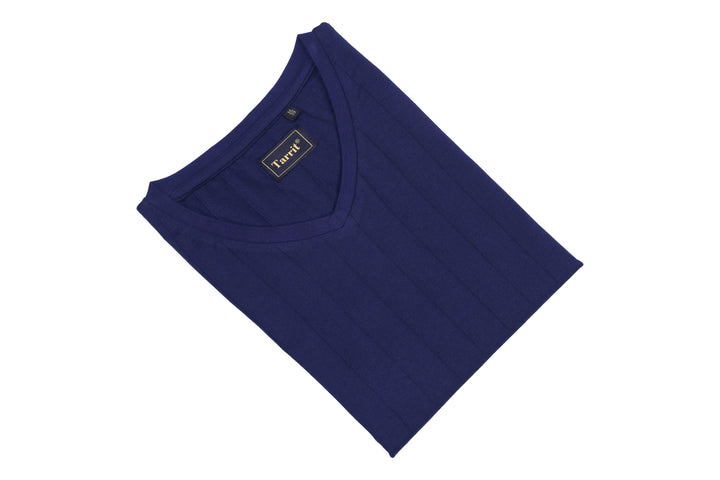 Poly Cotton Spandex Short Sleeve V-Neck for Men