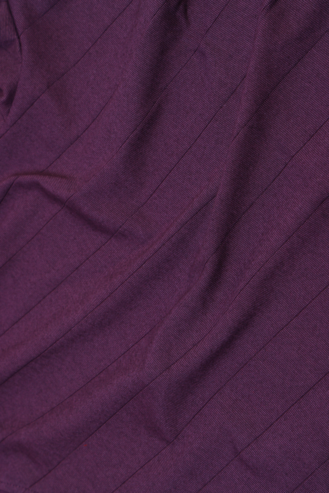 Purple Poly Cotton Short Sleeve V-Neck Shirt for Men